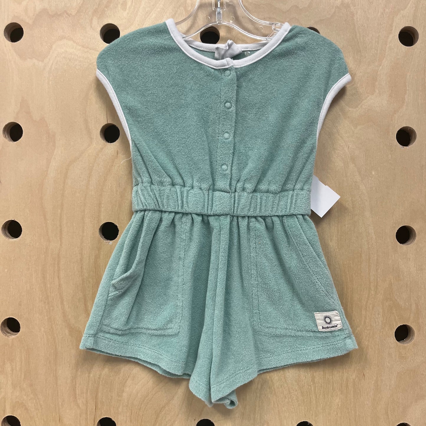 Seafoam Terry Romper