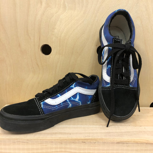 Black & Blue Lightning Sneakers