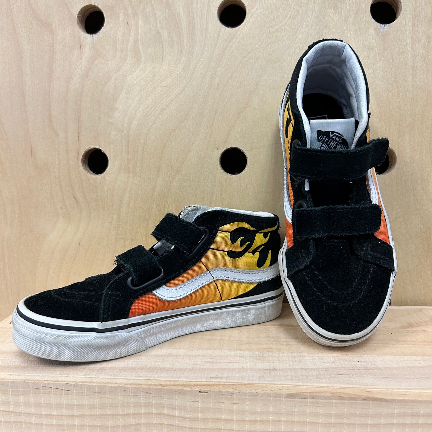 Black Flames Hi Tops