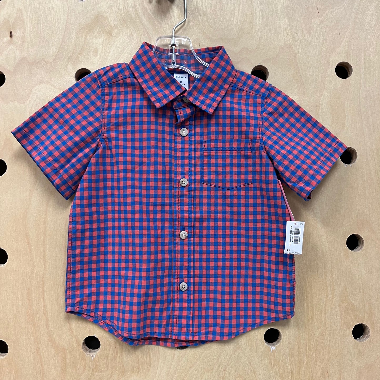 Pink & Blue Gingham Shirt