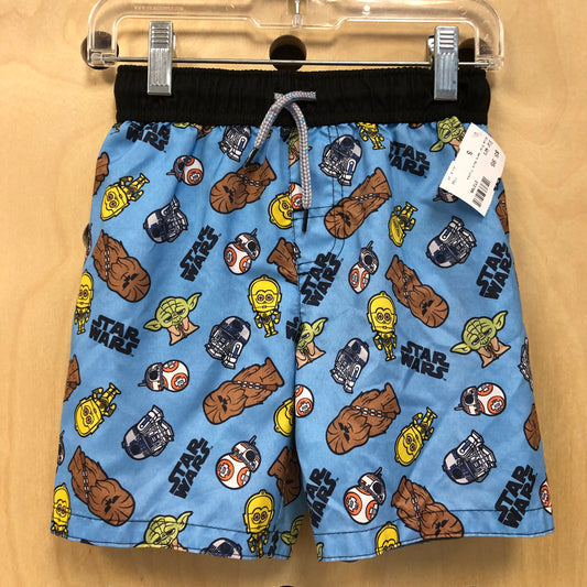 Blue Star Wars Swim Trunks