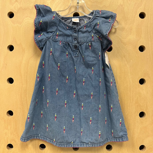 Denim Ice Cream Cone Dress