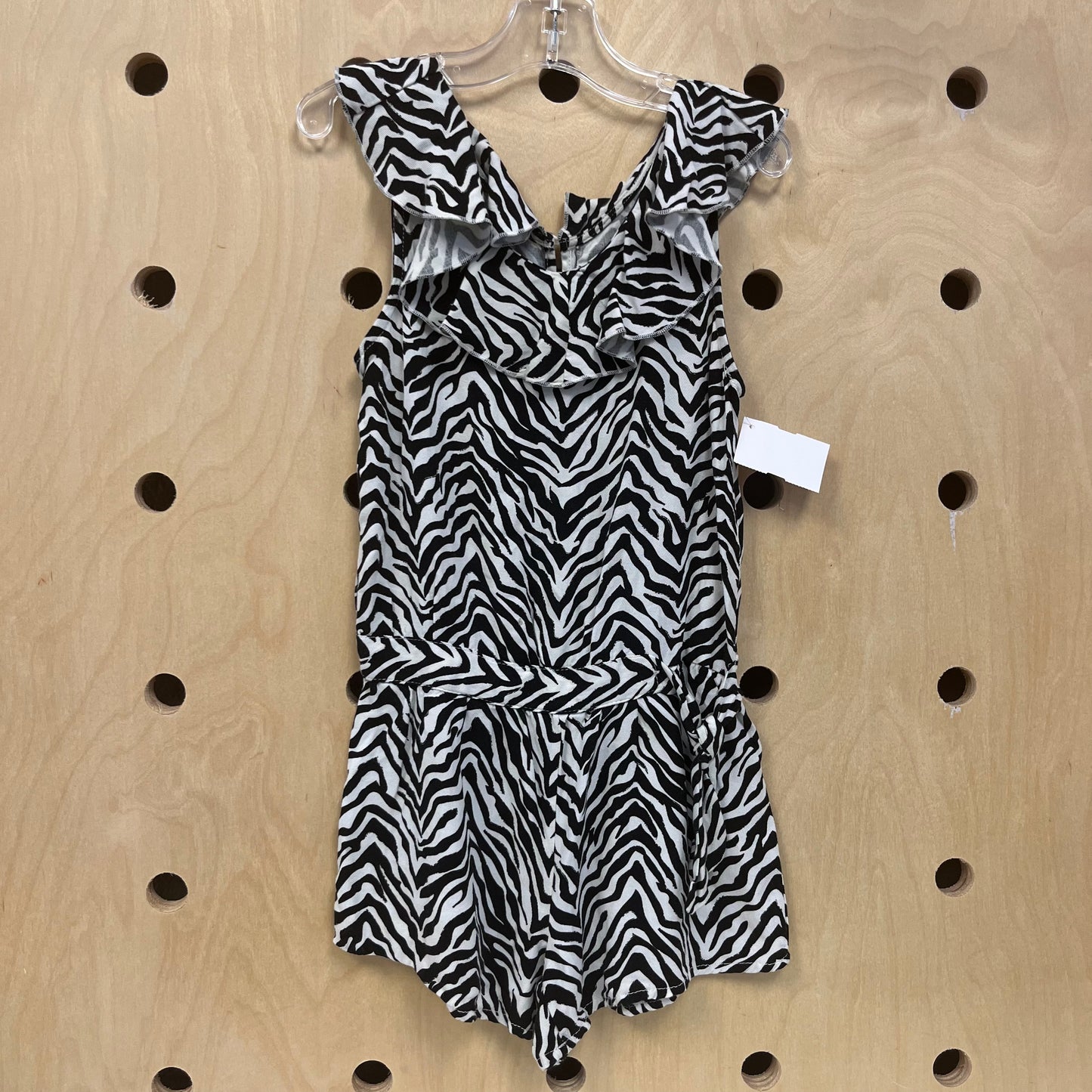 Zebra Ruffle Romper