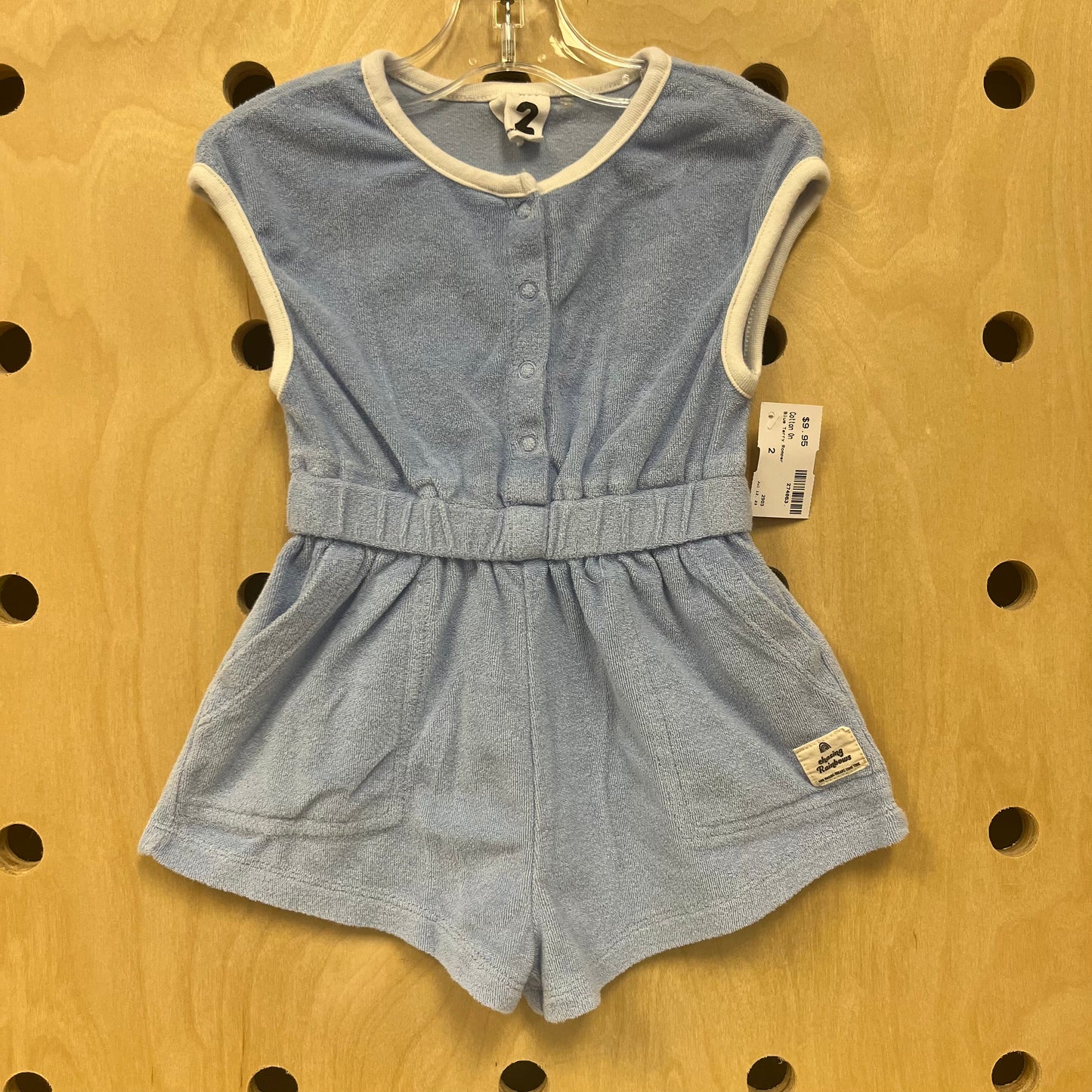 Blue Terry Romper
