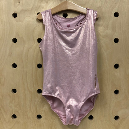 Pink Rose Gold Shimmer Leotard