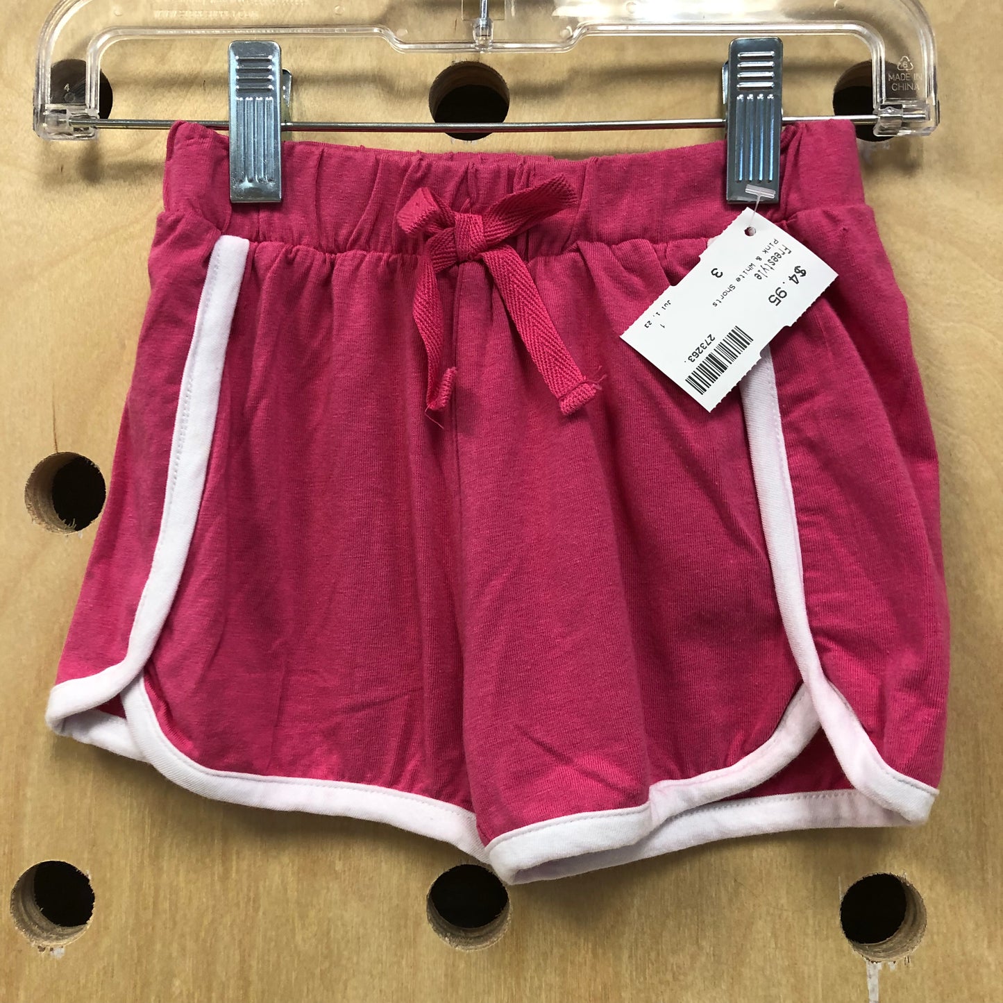 Pink & White Shorts