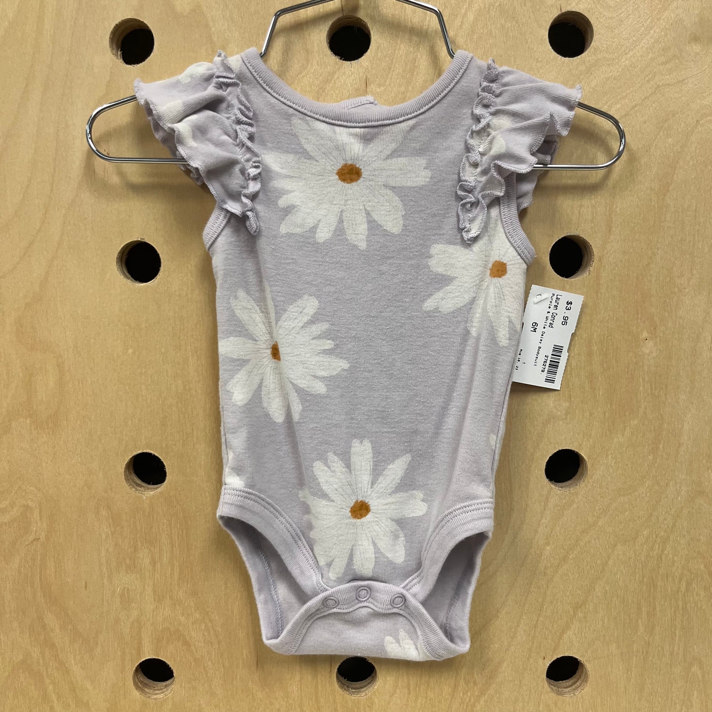 Purple & White Daisy Bodysuit