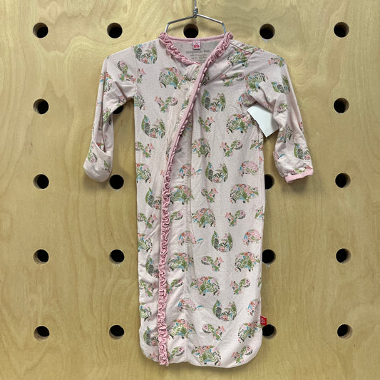 Pink Floral Fox Bamboo Sleep Sack