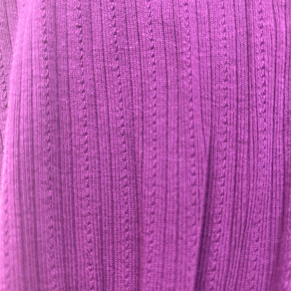 Purple Ribbed Leggings