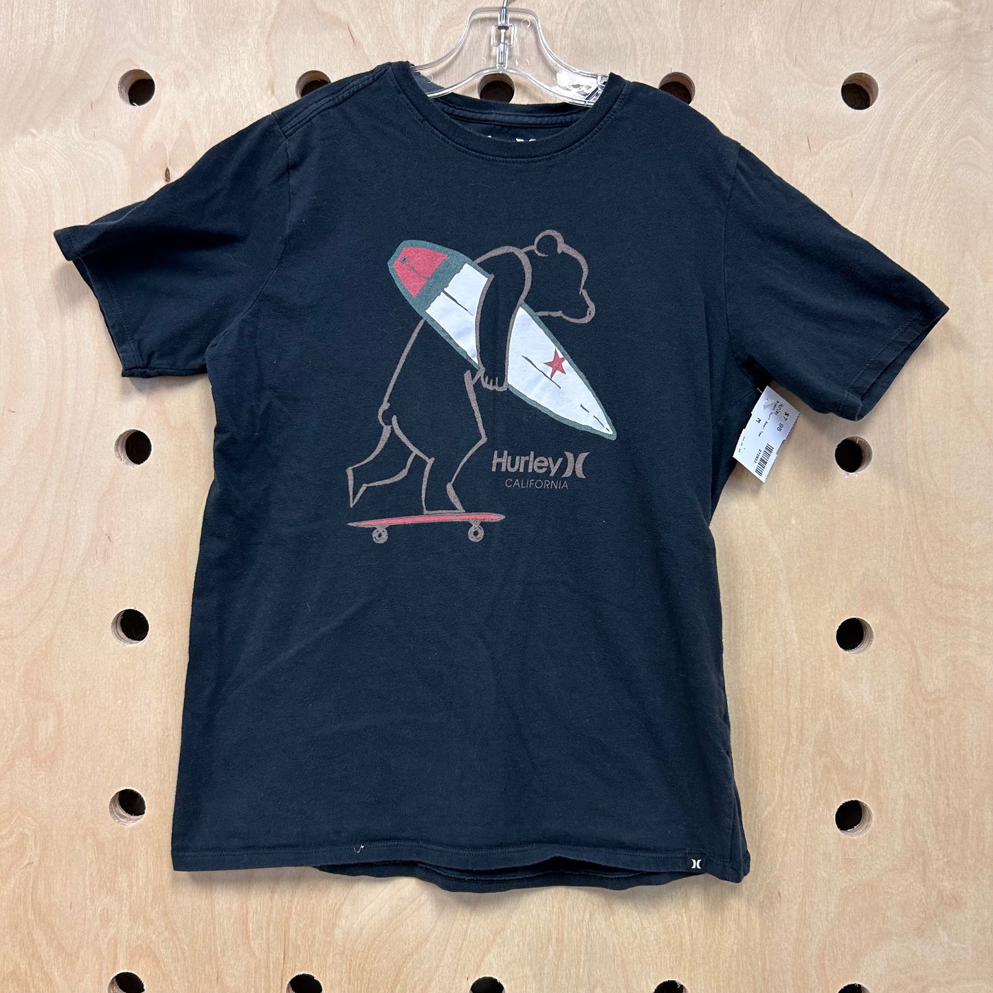 Black Surf Bear Tee