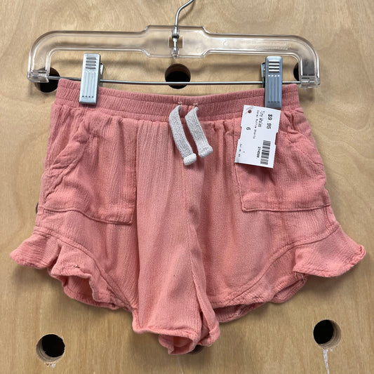 Coral Ruffle Shorts