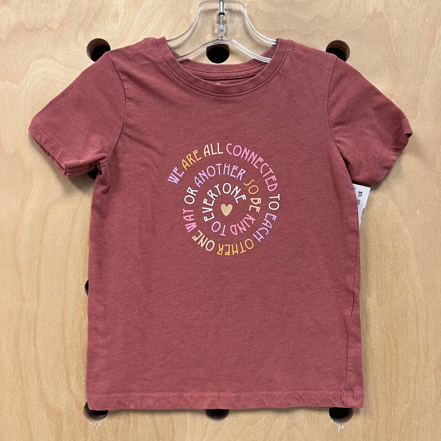 Pink We Are All Connected Tee