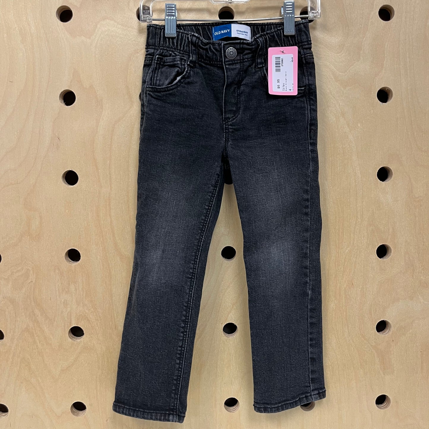 Black Straight Denim
