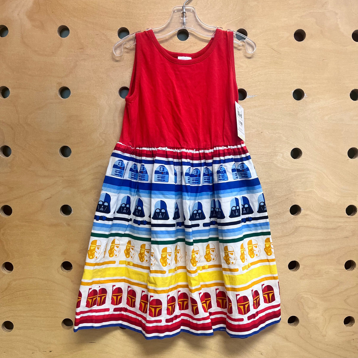 Red Colorful Droid Dress