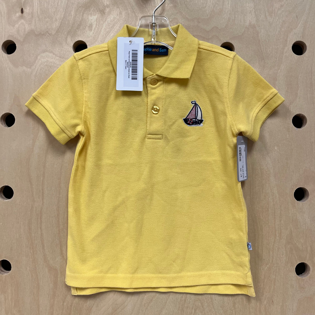 Yellow Sail Boat Polo NEW!