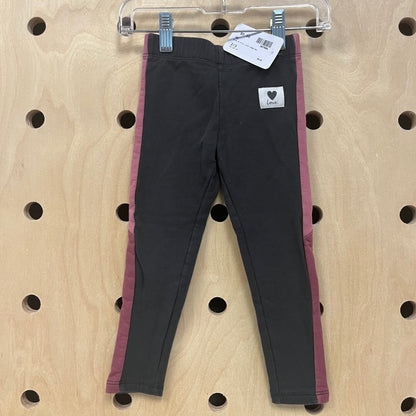 Grey & Pink Love Leggings