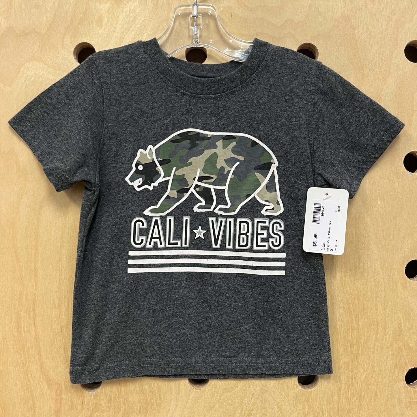 Grey Cali Vibes Tee
