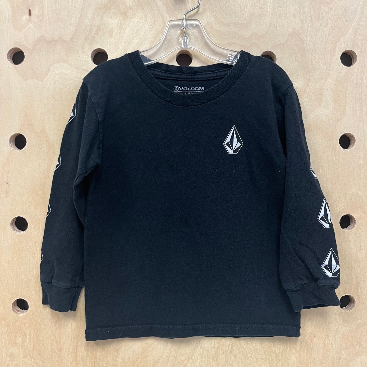Black Logo Sleeve Tee
