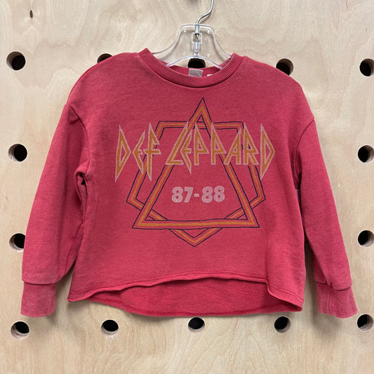 Def Leppard Cropped Crewneck