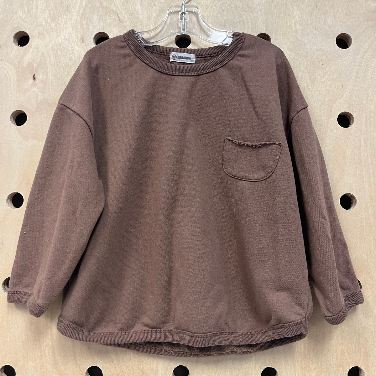 Brown Fleece Sweatshirt