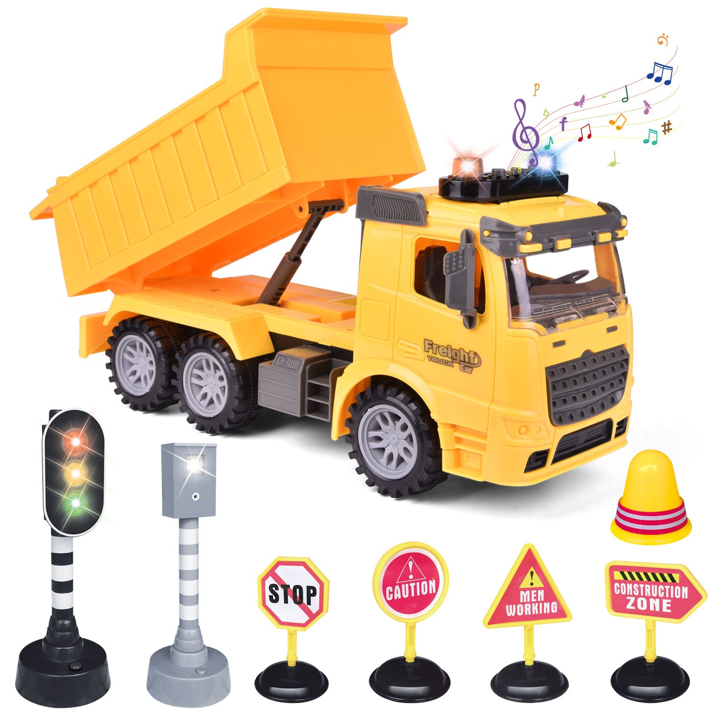 Dump Truck Toy Lights + Sounds