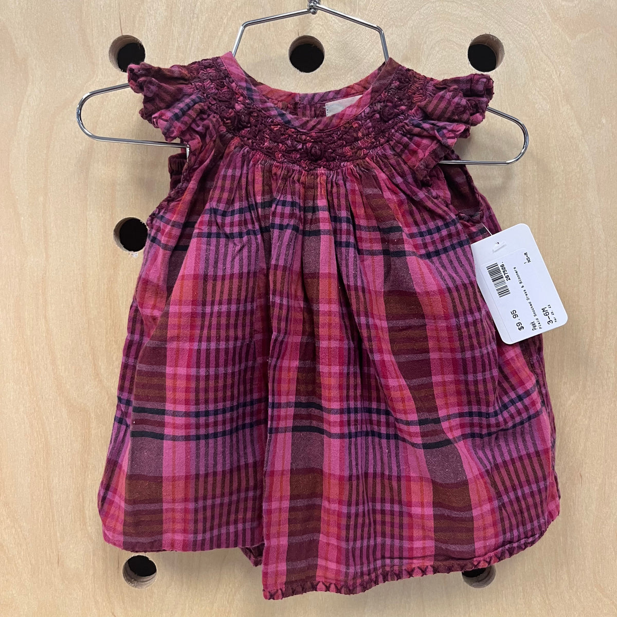Plaid Smocked Dress & Bloomers