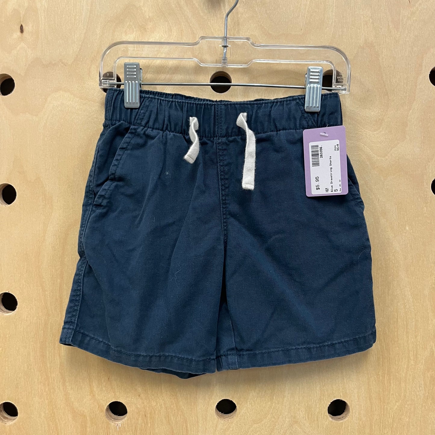 Blue Drawstring Shorts