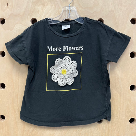 Grey More Flowers Top