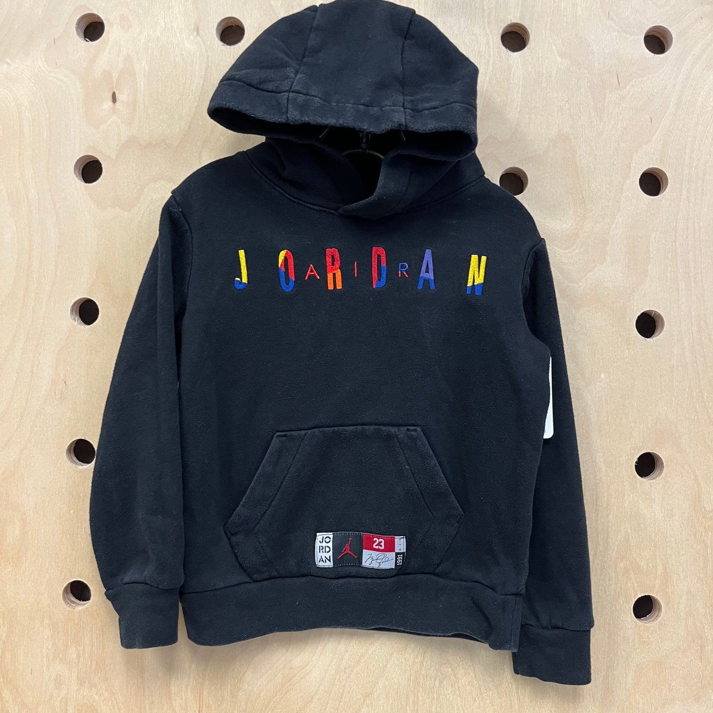 Black Colorful Logo Hoodie