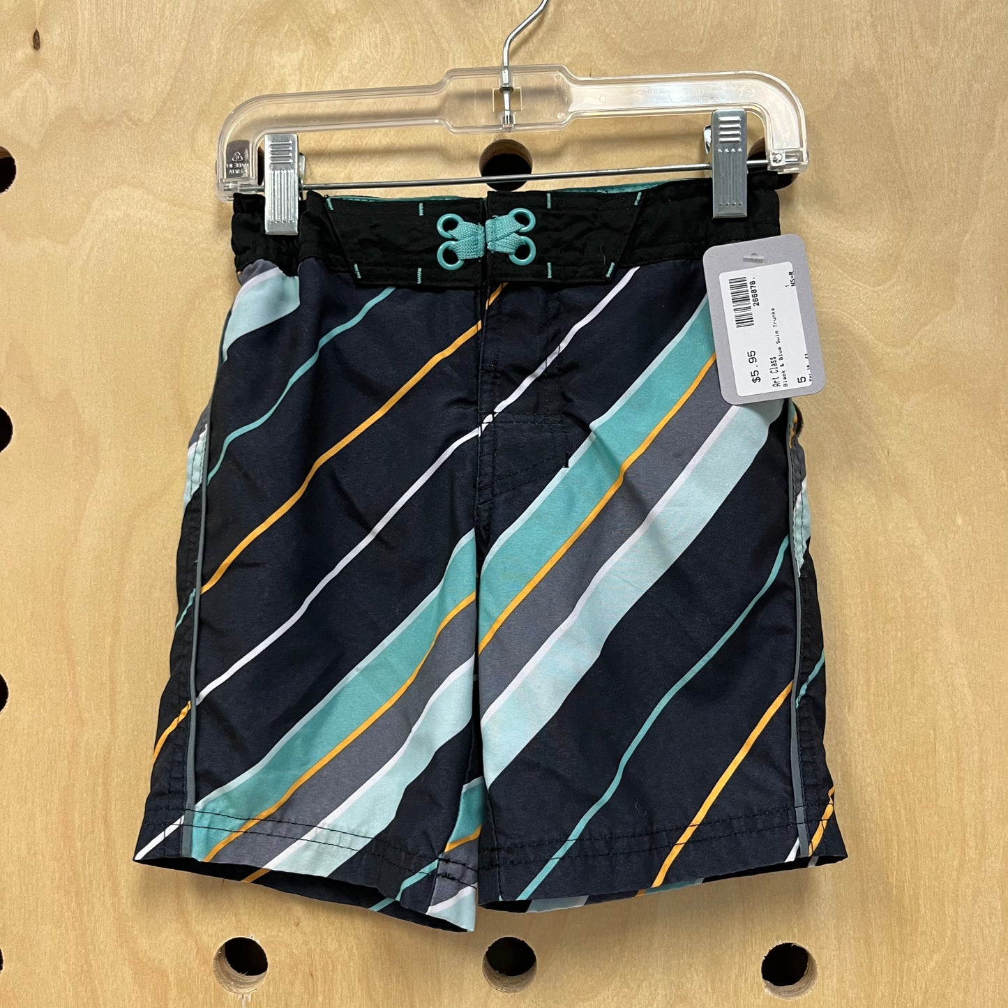 Black & Blue Swim Trunks