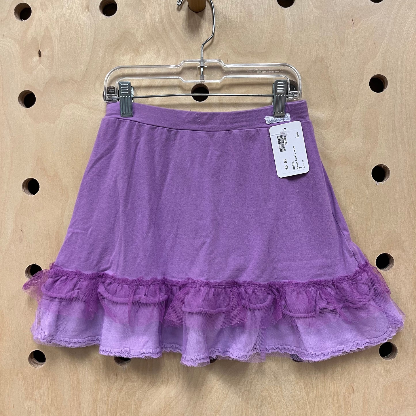 Purple Ruffle Skirt