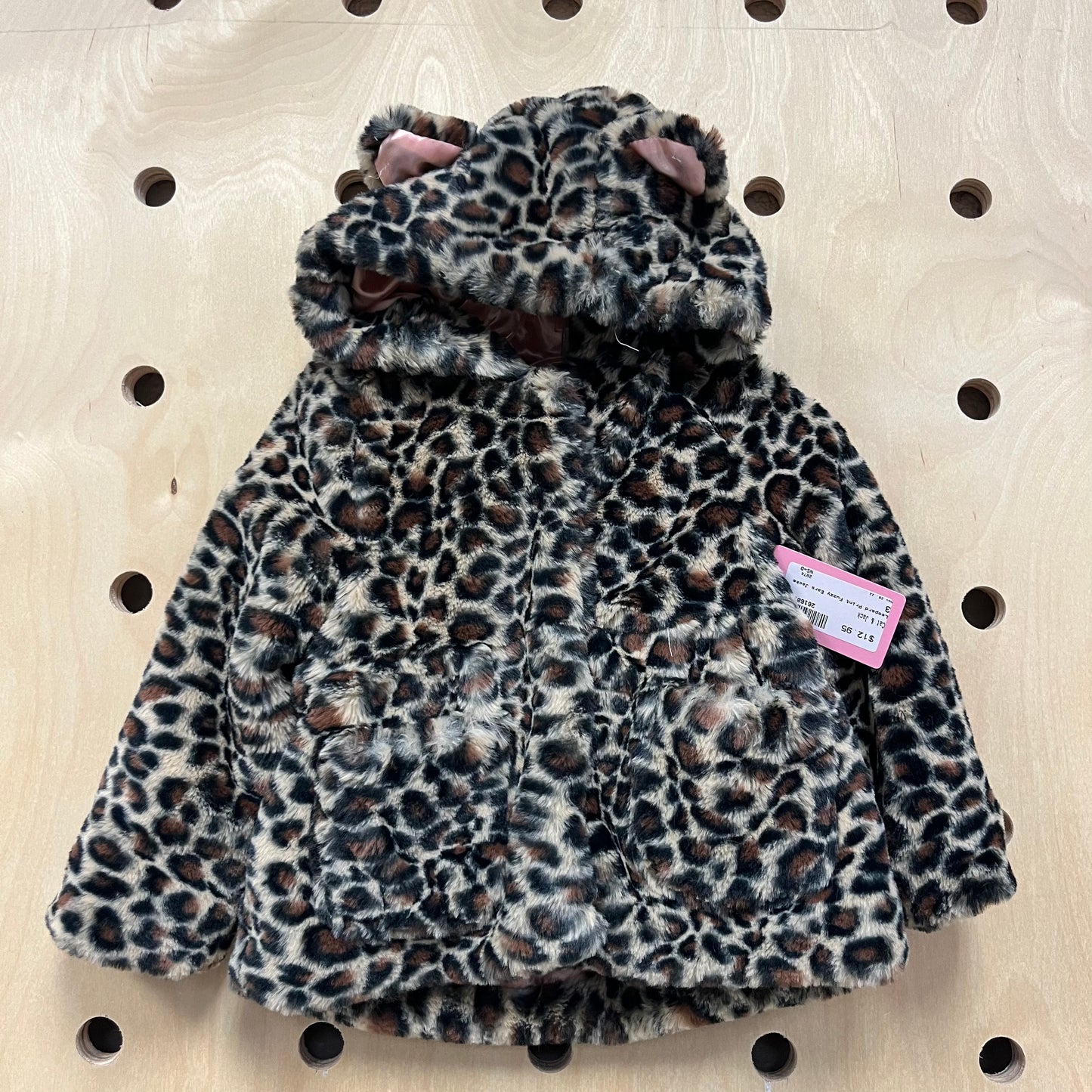 Leopard Print Fuzzy Ears Jacket