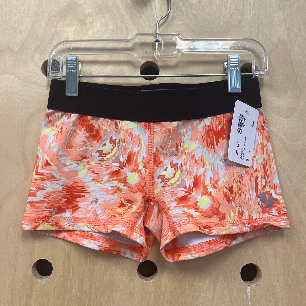 Orange Active Shorts