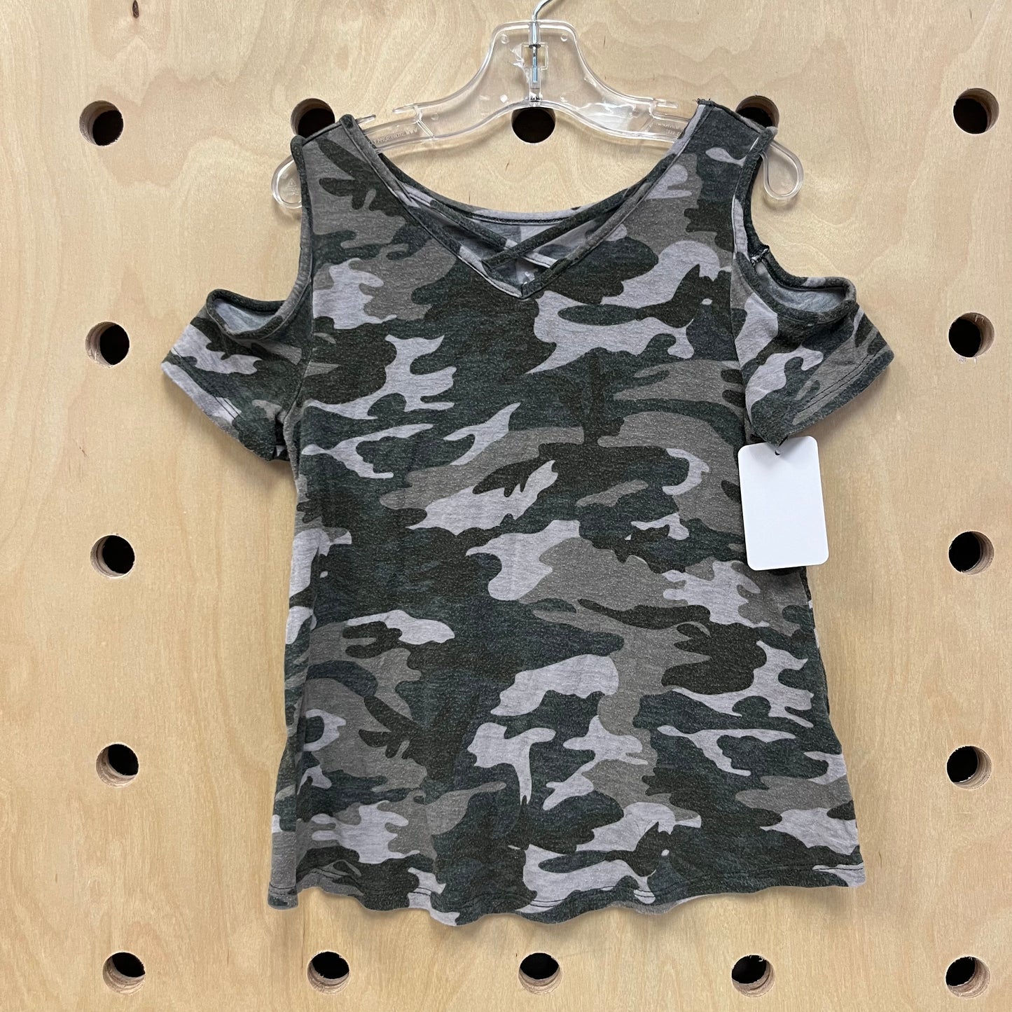 Camo Criss Cross Top