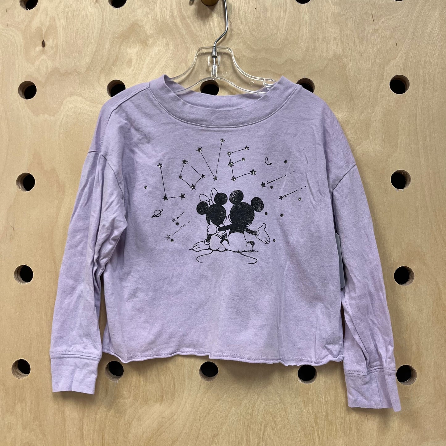 Mickey & Minnie Love LS Crop Top