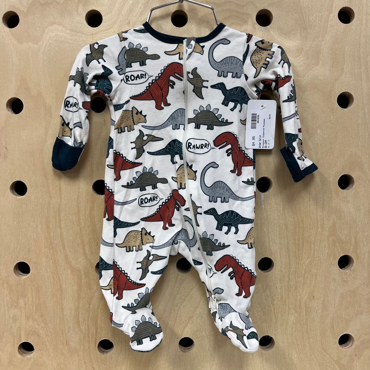 Dinosaur Zippered Pajamas