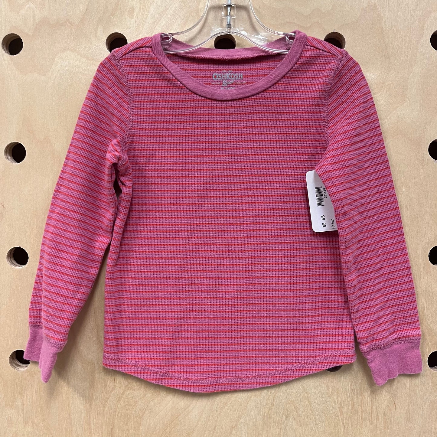 Pink + Red Striped Thermal