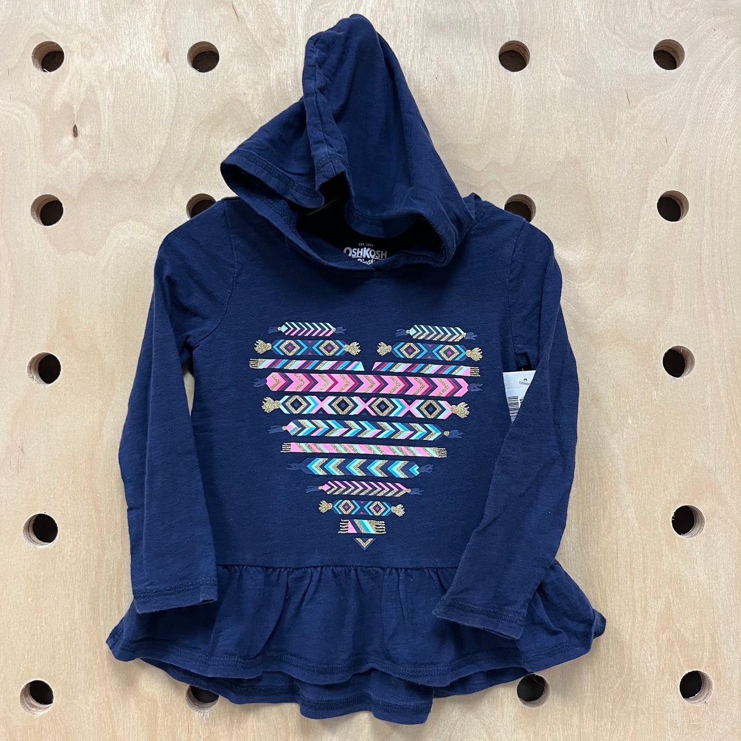 Blue Hooded Hearts Tee