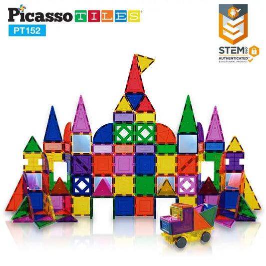 152 pc. Clear Magnetic Tiles
