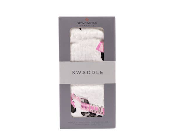Pink Digger Swaddle