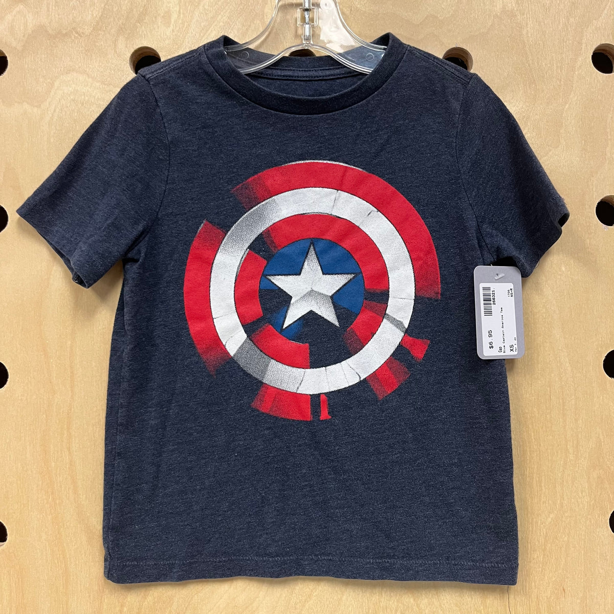 Blue Captain America Tee