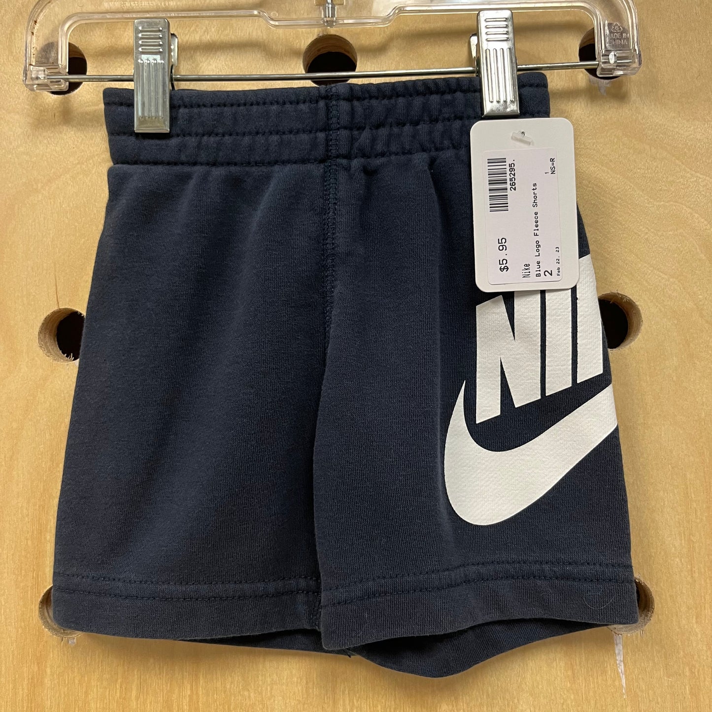 Blue Logo Fleece Shorts