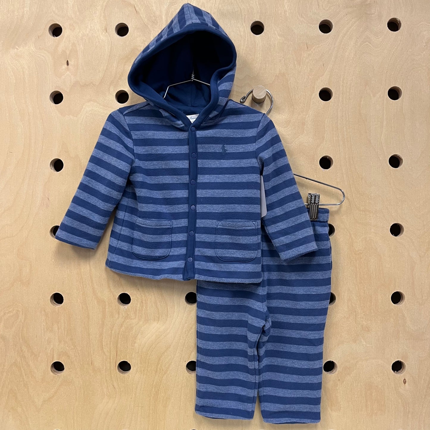 Blue Striped Reversible Outfit