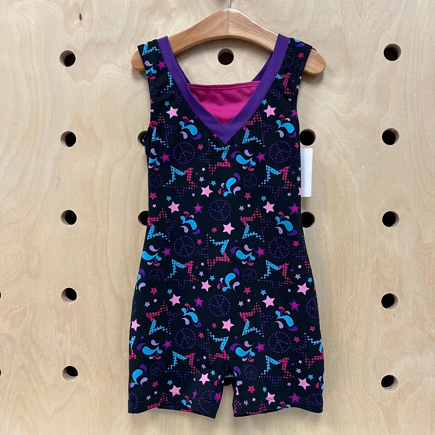 Black Peace Stars Leotard