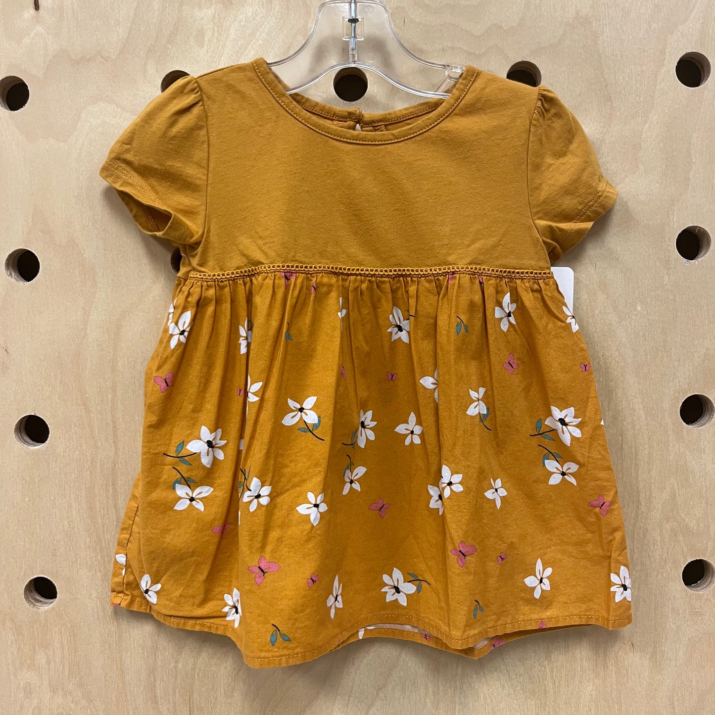 Mustard Floral Top