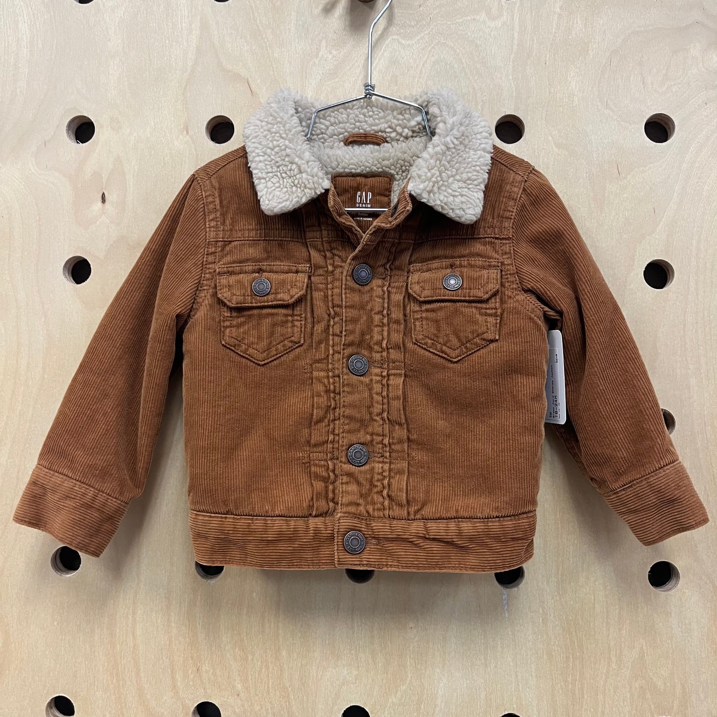 Brown Cord Sherpa Jacket