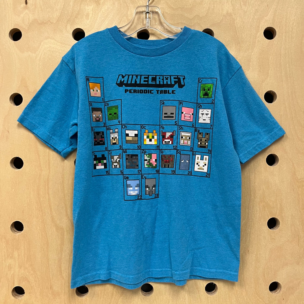 Blue Minecraft Periodic Table Tee