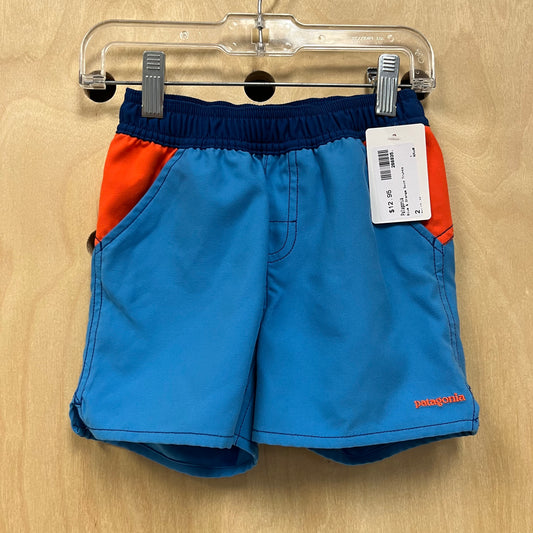 Blue & Orange Swim Trunks