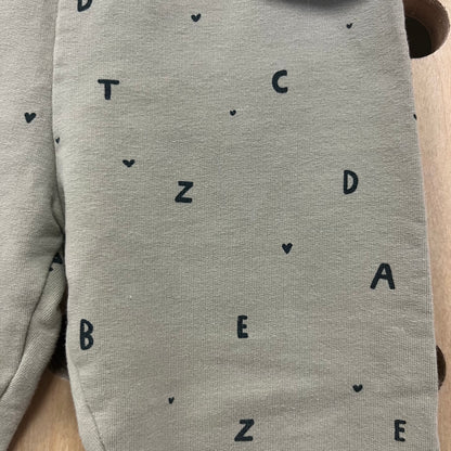 Green Alphabet Thick Leggings
