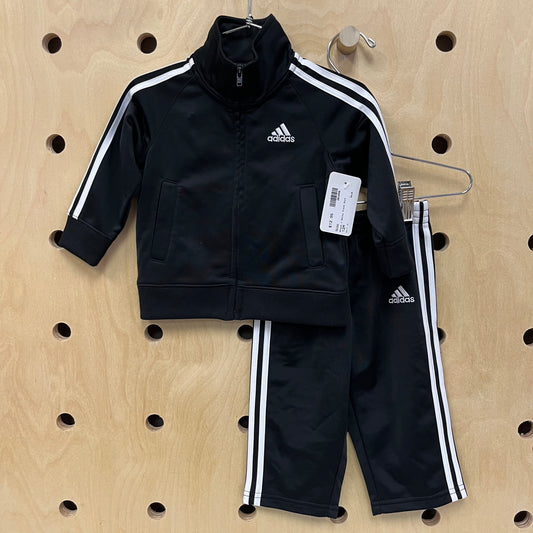 Black + White Track Suit